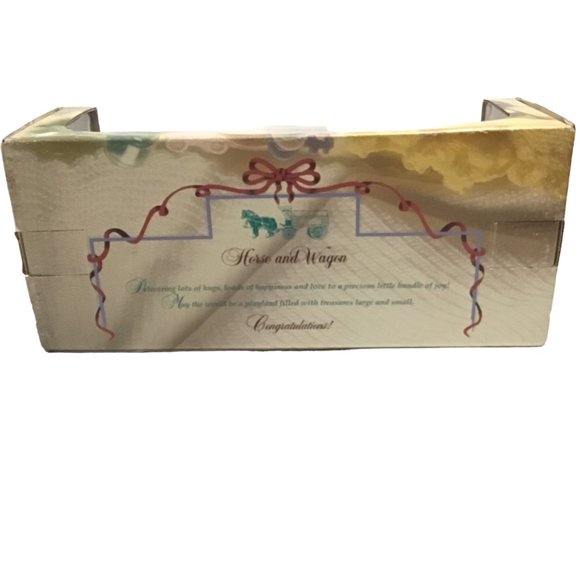 ERTL Diecast Babys First Bank It's A Boy Die Cast Horse Drawn Wagon 1994 New - Picture 4 of 4